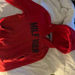 Red Tommy Hilfiger Jacket (Missing Draw string)